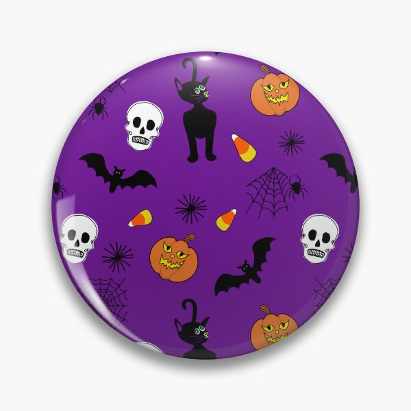 Item preview, Halloween Print on Purple Seamless Repeat  designed and sold by Sharon Schwalbe.