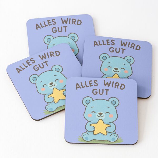 Item preview, Alles wird gut – Kawaii Bär mit Stern designed and sold by Stile-free.