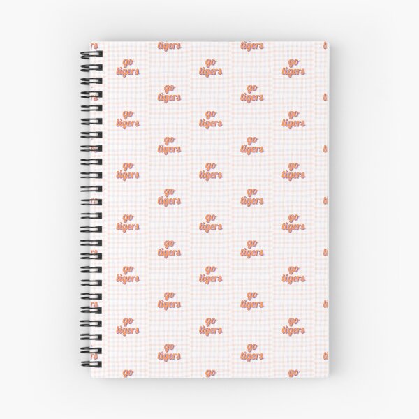 Item preview, Purple & Orange Gingham Go Tigers! designed and sold by Cliché Calligraphy.