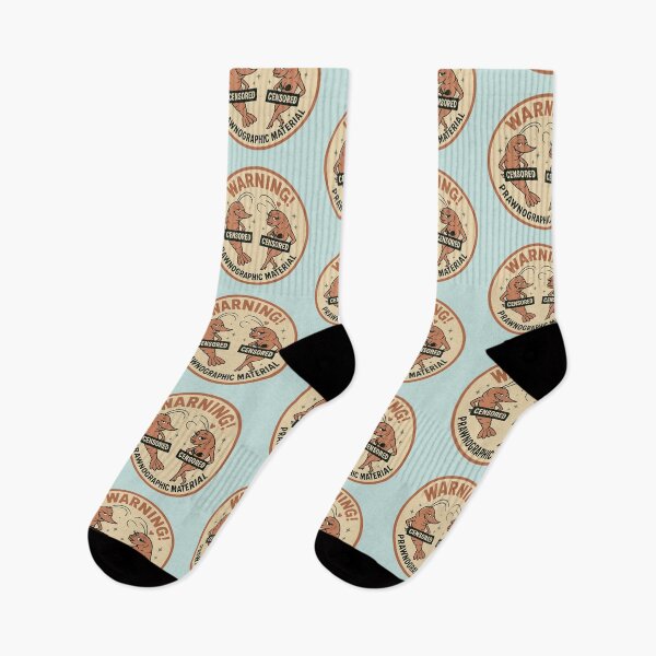 Item preview, Prawngraphic Material – Funny Naughty Shrimps designed and sold by hangmeart.