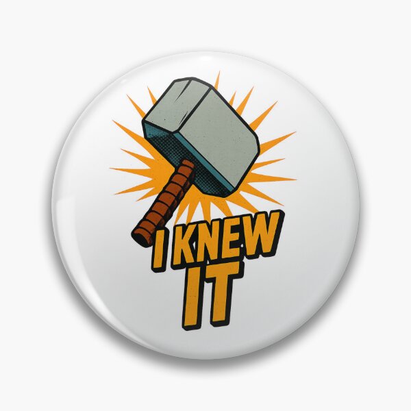 Item preview, Worthy Moment Retro Comic Hammer Shirt – I Knew It designed and sold by Zippitydodads.