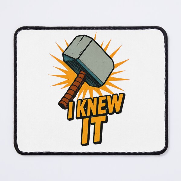 Item preview, Worthy Moment Retro Comic Hammer Shirt – I Knew It designed and sold by Zippitydodads.