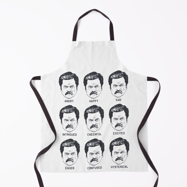 Item preview,  Ron Swanson Emotions Parks And Recreation Angry Happy Sad Intrigued Cheerful Excited Eager Confused Hysterical designed and sold by InessLombard.