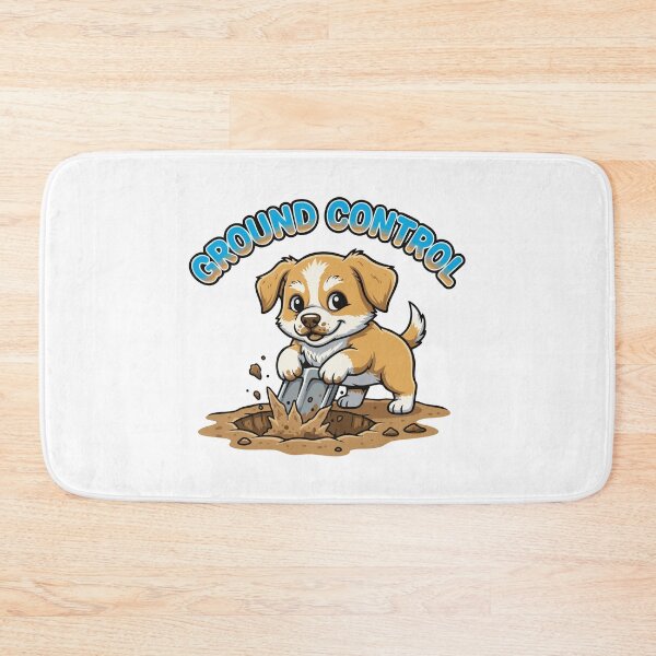 Item preview, Naughty dog cartoon digging hole funny quote designed and sold by Tong4130.