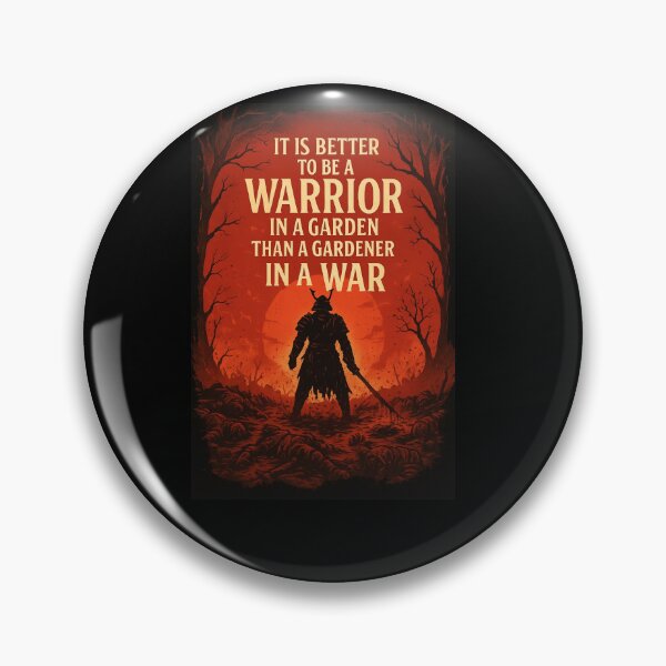Item preview, Warrior in a Garden Samurai Quote – Motivational Martial Art Poster - Warrior in a garden  Gardner in a War designed and sold by lapart.
