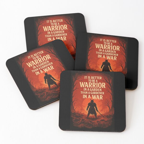 Item preview, Warrior in a Garden Samurai Quote – Motivational Martial Art Poster - Warrior in a garden  Gardner in a War designed and sold by lapart.