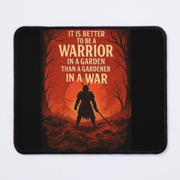 Item preview, Warrior in a Garden Samurai Quote – Motivational Martial Art Poster - Warrior in a garden  Gardner in a War designed and sold by lapart.