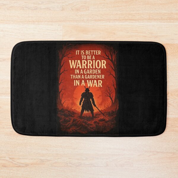 Item preview, Warrior in a Garden Samurai Quote – Motivational Martial Art Poster - Warrior in a garden  Gardner in a War designed and sold by lapart.