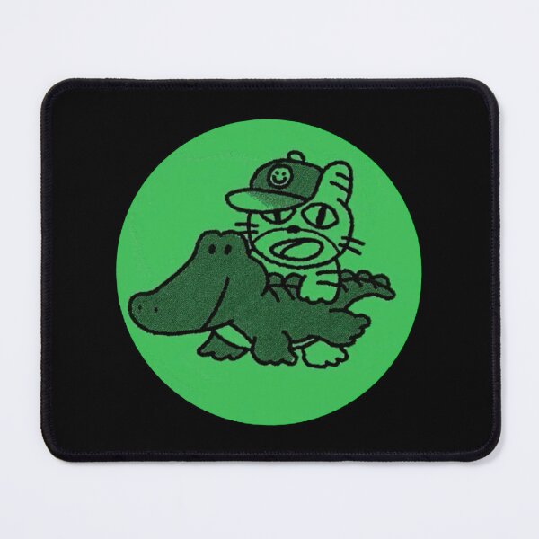 Item preview, vintage cat and alligator art designed and sold by empir3ants.
