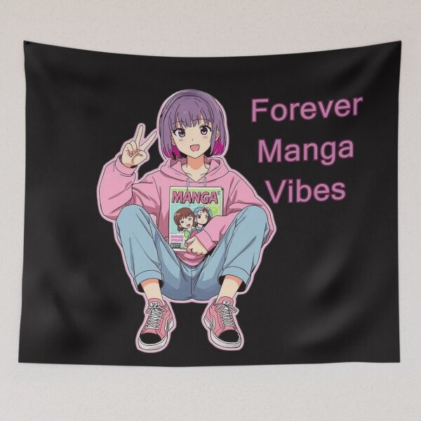 Item preview, Forever Manga Vibes | Anime College Girl Urban Fashion Reading Manga designed and sold by All Creative Designer.