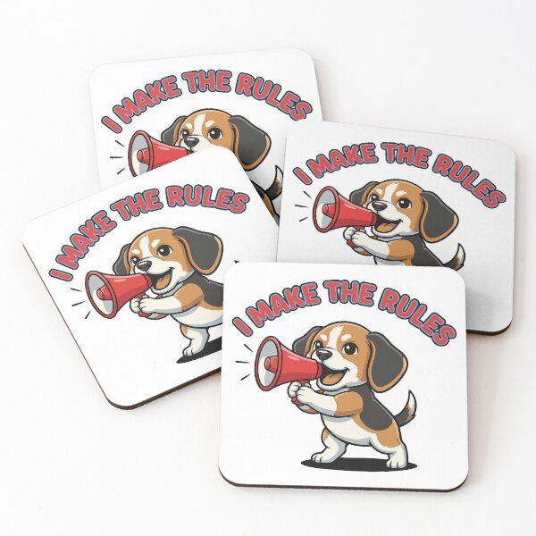 Item preview, Cartoon barking dog with megaphone funny quote designed and sold by Tong4130.