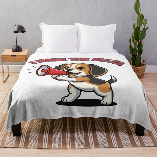 Item preview, Cartoon barking dog with megaphone funny quote designed and sold by Tong4130.