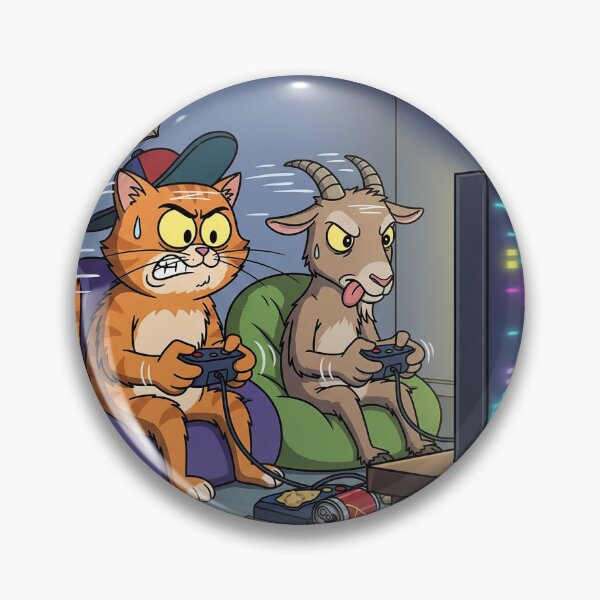 Item preview, Game time  Cat vs Goat designed and sold by DigitaLanz Art.