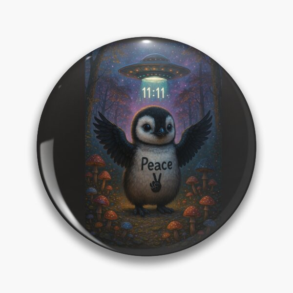 Item preview, "UFO Approved: The Penguin of Peace" designed and sold by MyspaceAlien.