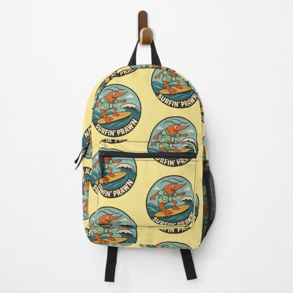 Item preview, Surfin’ Prawn – Funny Surfing Shrimp designed and sold by hangmeart.
