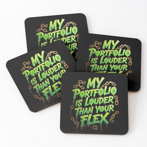 Item preview, My Portfolio Louder Than Your Flex Crypto Design designed and sold by RadDeck.