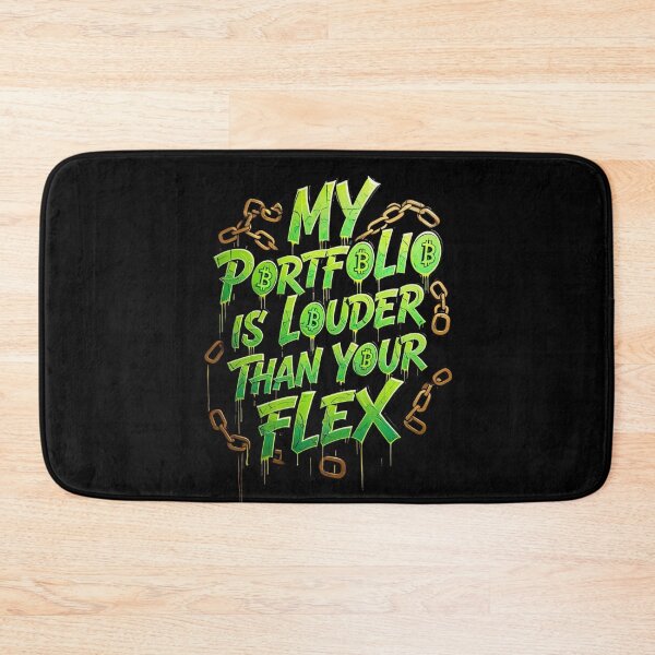 Item preview, My Portfolio Louder Than Your Flex Crypto Design designed and sold by RadDeck.