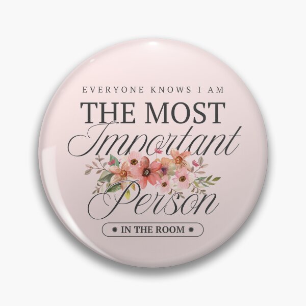Item preview, Most Important Person in the Room Watercolor pink floral designed and sold by Neeshki.