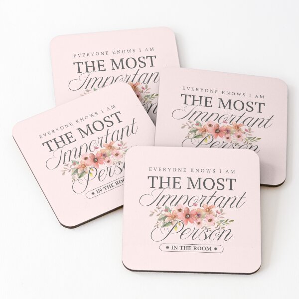 Item preview, Most Important Person in the Room Watercolor pink floral designed and sold by Neeshki.