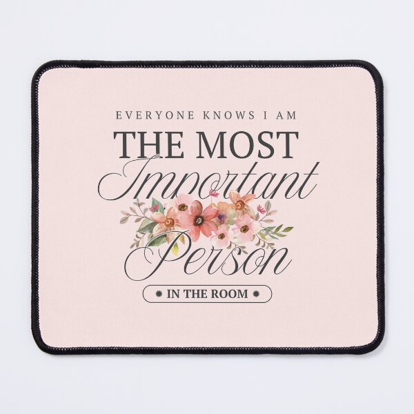 Item preview, Most Important Person in the Room Watercolor pink floral designed and sold by Neeshki.