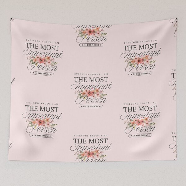 Item preview, Most Important Person in the Room Watercolor pink floral designed and sold by Neeshki.