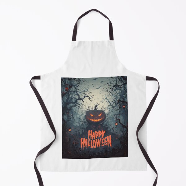 Item preview, Sinister pumpkin with glowing face in haunted forest designed and sold by DadGenX.