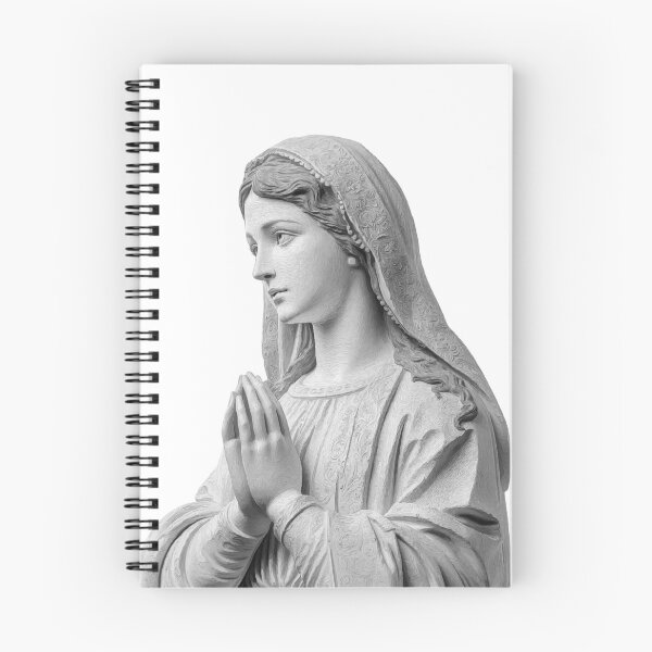 Item preview, Marble Statue of the Virgin Mary in Devout Prayer designed and sold by Art of Ngu.