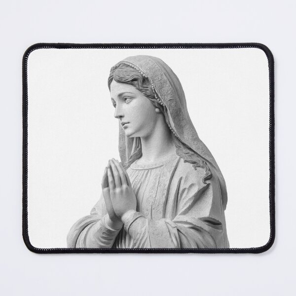 Item preview, Marble Statue of the Virgin Mary in Devout Prayer designed and sold by Art of Ngu.
