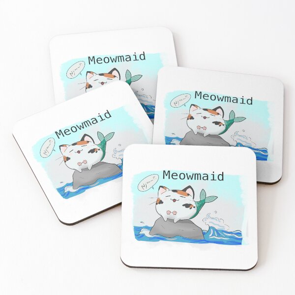 Item preview, Cryptid Cat Meowmaid designed and sold by NappingNekoArt.