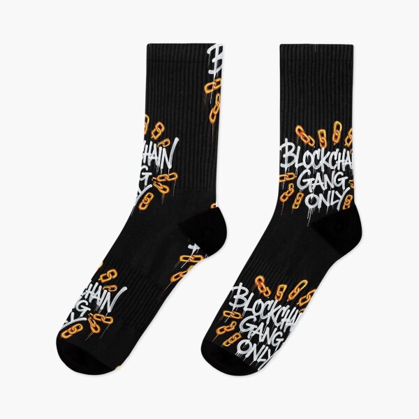 Item preview, Blockchain Gang Only Bitcoin Graffiti Streetwear designed and sold by RadDeck.