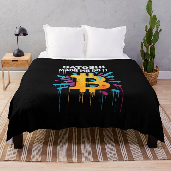 Item preview, Bitcoin Satoshi Made Me Do It Graffiti designed and sold by RadDeck.