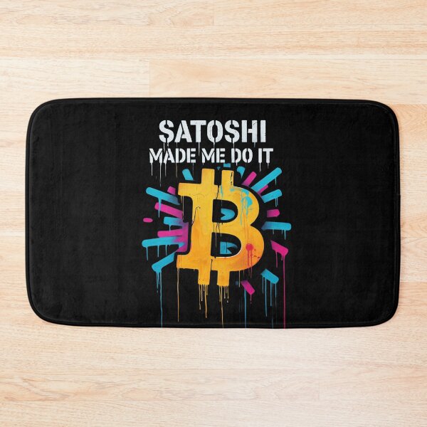 Item preview, Bitcoin Satoshi Made Me Do It Graffiti designed and sold by RadDeck.