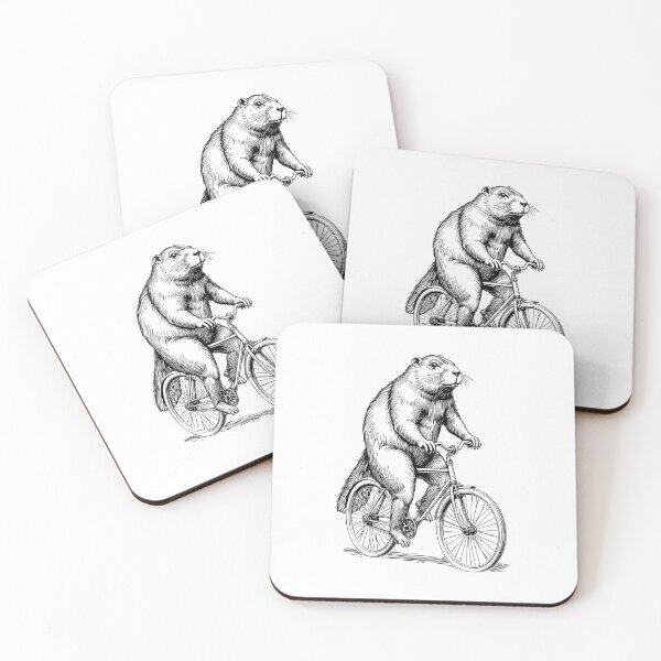 Item preview, Cycling Bicycle Beaver Vintage Cyclist Funny Biker Animal designed and sold by GrandeDuc.