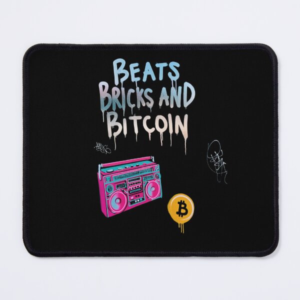 Item preview, Bitcoin Beats Bricks And Bitcoin Graffiti Design designed and sold by RadDeck.