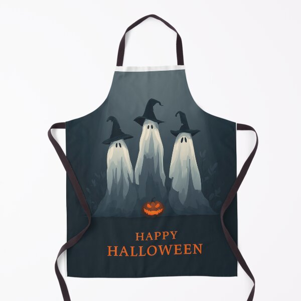 Item preview, Three ghost figures with hats and glowing pumpkin designed and sold by DadGenX.