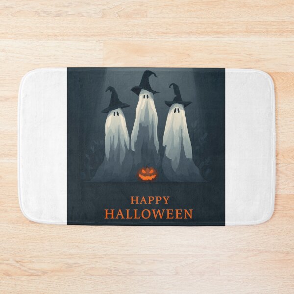 Item preview, Three ghost figures with hats and glowing pumpkin designed and sold by DadGenX.