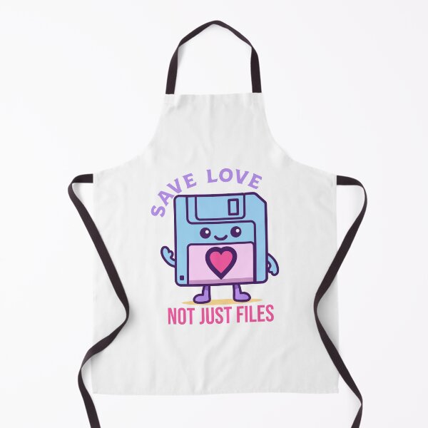 Item preview, Save Love Not Just Files – Cute Retro Floppy Disk Mascot designed and sold by TrilogyMerch.