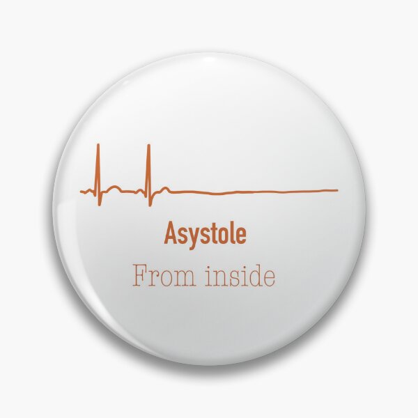 Item preview, Asystole Flatline – Silence Within Minimal Medical & Philosophical Art designed and sold by Daydreamstudio96.