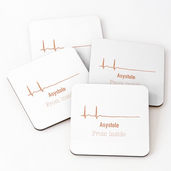 Item preview, Asystole Flatline – Silence Within Minimal Medical & Philosophical Art designed and sold by Daydreamstudio96.