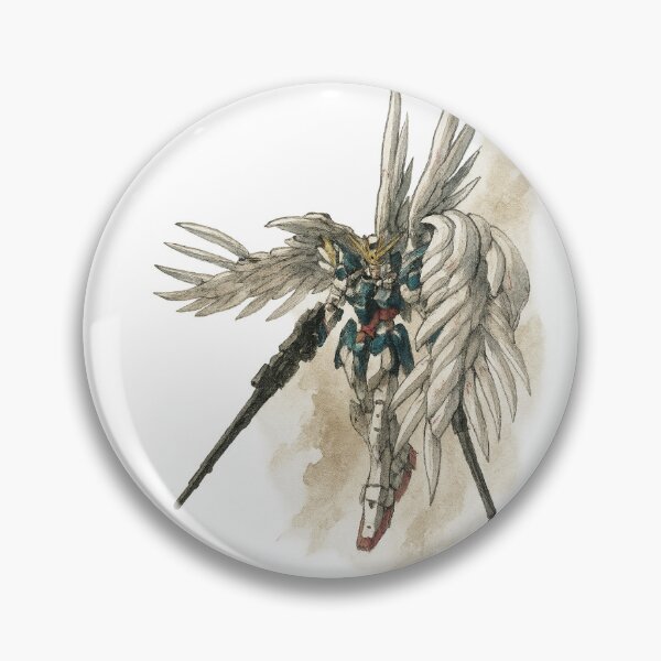 Item preview, Wing Gundam ink traditional art artwork designed and sold by sabartgunpla.