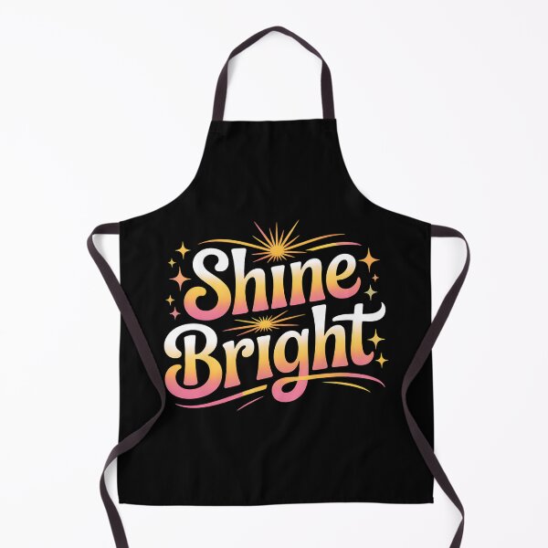 Item preview, Shine Bright Motivational Retro Typography designed and sold by CraftStudioCo.