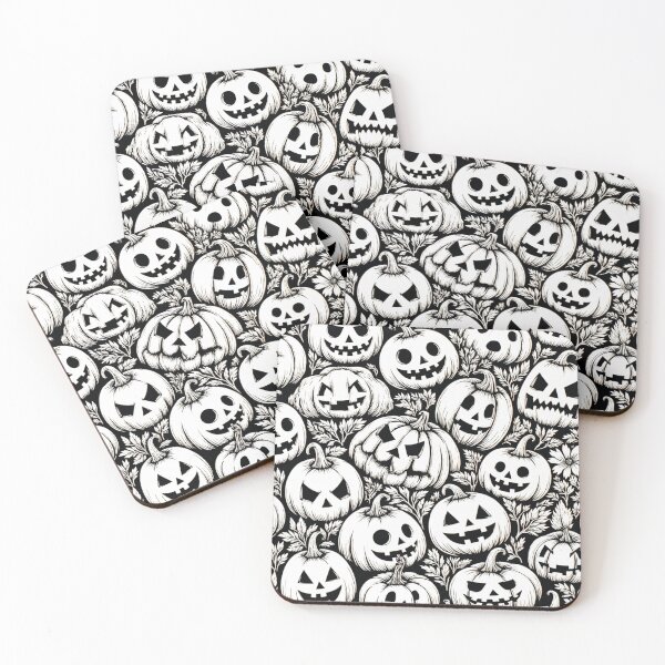 Item preview, spooky Halloween pumpkins, great pattern designed and sold by Mauswohn.