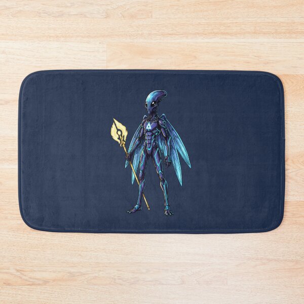 Item preview, Celestial Alien Warrior with Luminous Wings & Staff designed and sold by Dakson Design - Fantasy Art.