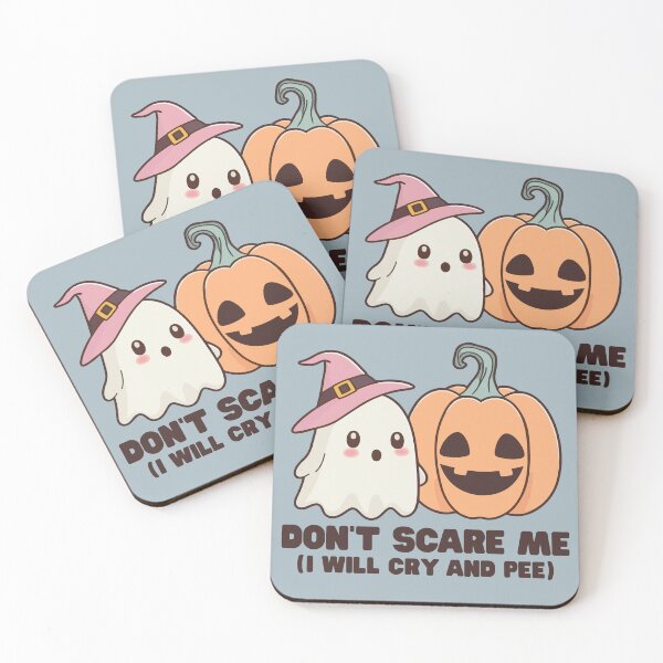 Item preview, Don’t Scare Me (I Will Cry and Pee) – Funny Halloween Ghost & Pumpkin Design designed and sold by MeggieMakes.