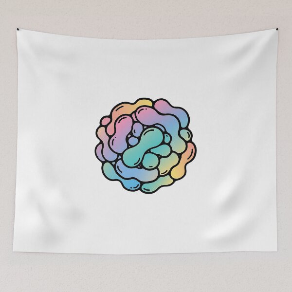 Item preview, Rainbow Abstract Blob – Colorful Fluid Art Design designed and sold by Rank Sol.