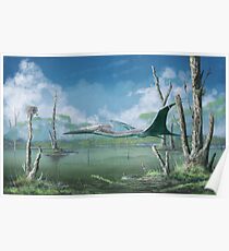 Giant flying azhdarchid Poster