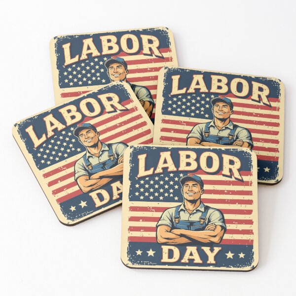 Item preview, Vintage Labor Day T-Shirt – Patriotic American Flag Retro Worker Design designed and sold by sumanshop402.