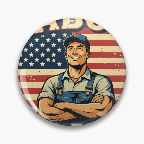 Item preview, Vintage Labor Day T-Shirt – Patriotic American Flag Retro Worker Design designed and sold by sumanshop402.