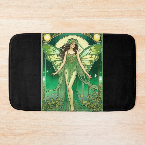 Item preview, Moonflower Serene — Bloom Nouveau Fairy No. 005 (Emerald & Opal) designed and sold by FaerieFusion.