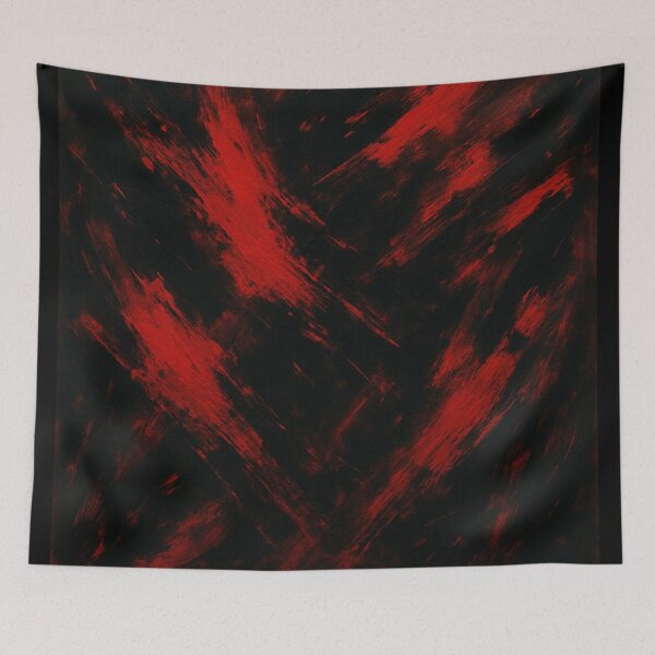 Item preview, Black Red Abstract Art designed and sold by WittyUnknown.